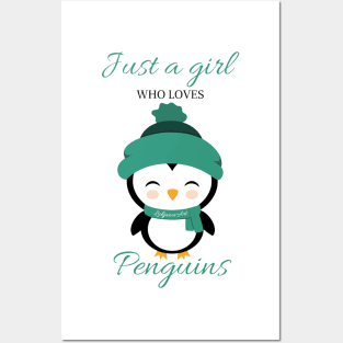 Just a girl who loves penguins - Winter Posters and Art